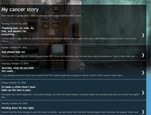 Tablet Screenshot of mycancerstorymylife.blogspot.com