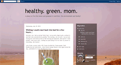 Desktop Screenshot of healthygreenmom.blogspot.com
