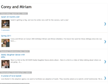 Tablet Screenshot of coreyandmiriam.blogspot.com