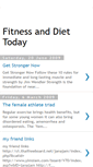 Mobile Screenshot of fitnessdiettoday.blogspot.com