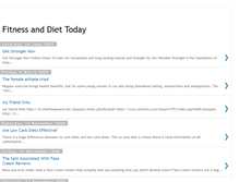 Tablet Screenshot of fitnessdiettoday.blogspot.com