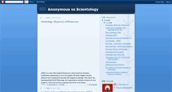 Desktop Screenshot of anonymousscientology.blogspot.com