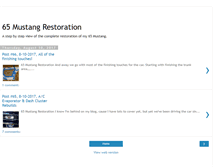 Tablet Screenshot of dougs65mustangrestoration.blogspot.com