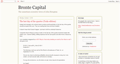 Desktop Screenshot of brontecapital.blogspot.com