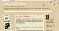 Desktop Screenshot of creacionesdesol.blogspot.com