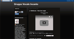 Desktop Screenshot of gruppovocaleincanto.blogspot.com