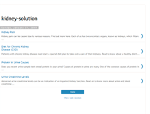 Tablet Screenshot of kidney-solution.blogspot.com