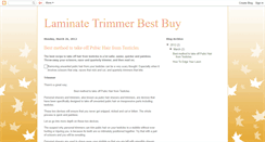 Desktop Screenshot of laminatetrimmer.blogspot.com