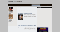 Desktop Screenshot of iwanttohavefreedom2011.blogspot.com