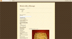 Desktop Screenshot of mealswithamessage.blogspot.com