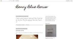 Desktop Screenshot of bonnybluebows.blogspot.com