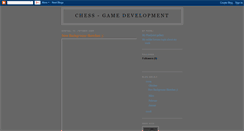 Desktop Screenshot of chess-game-dev.blogspot.com