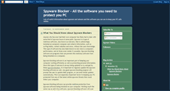 Desktop Screenshot of bestspywareblocker.blogspot.com