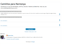 Tablet Screenshot of caminhosparaharmonya.blogspot.com