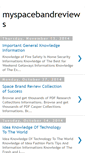 Mobile Screenshot of myspacebandreviews.blogspot.com