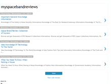 Tablet Screenshot of myspacebandreviews.blogspot.com