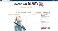 Desktop Screenshot of mannequinbeauty.blogspot.com