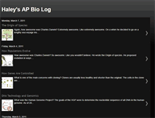 Tablet Screenshot of haleysbiologyrecords.blogspot.com