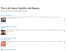 Tablet Screenshot of healthy-beauty-info.blogspot.com