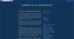 Desktop Screenshot of economia-de-la-globalizacion.blogspot.com
