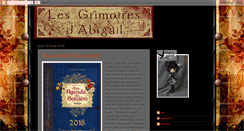 Desktop Screenshot of grimoiresabigail.blogspot.com