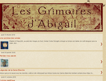 Tablet Screenshot of grimoiresabigail.blogspot.com