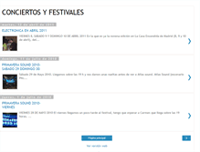 Tablet Screenshot of conciertos-festivales.blogspot.com