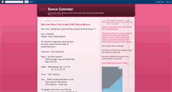 Desktop Screenshot of dancecalendar.blogspot.com