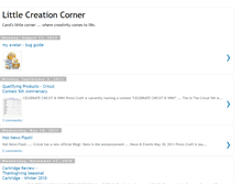 Tablet Screenshot of littlecreationcorner.blogspot.com