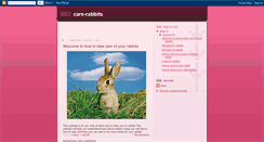 Desktop Screenshot of care-rabbits.blogspot.com