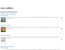 Tablet Screenshot of care-rabbits.blogspot.com