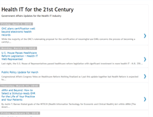 Tablet Screenshot of healthitforthe21stcentury.blogspot.com