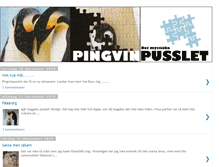 Tablet Screenshot of pingvinpusslet.blogspot.com