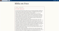Desktop Screenshot of estudobiblicoemfoco.blogspot.com