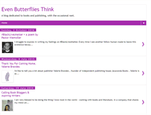 Tablet Screenshot of evenbutterfliesthink.blogspot.com