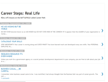 Tablet Screenshot of careerstepsreallife.blogspot.com