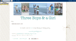 Desktop Screenshot of 3boysagirl.blogspot.com