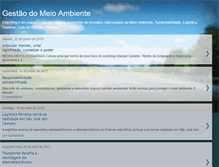 Tablet Screenshot of gestaodomeioambiente.blogspot.com