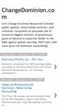 Mobile Screenshot of changedominion.blogspot.com