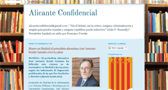 Desktop Screenshot of alicanteconfidencial.blogspot.com
