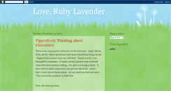 Desktop Screenshot of loverubylavender.blogspot.com