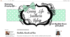 Desktop Screenshot of livinglifesouthernstyle.blogspot.com