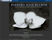 Tablet Screenshot of barbarahallblumer.blogspot.com