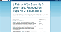 Desktop Screenshot of fatmagulunsucune1bolumizle.blogspot.com