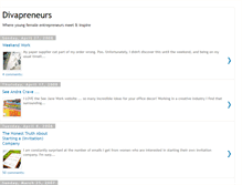 Tablet Screenshot of divapreneurs.blogspot.com