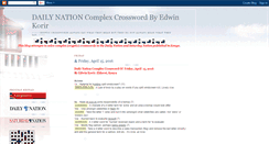Desktop Screenshot of nationcomplexcrossword.blogspot.com