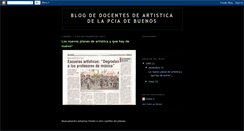 Desktop Screenshot of docentesdeartistica.blogspot.com