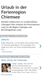 Mobile Screenshot of chiemsee-urlaub.blogspot.com