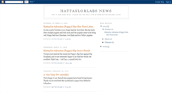 Desktop Screenshot of hattaylorlabsnews.blogspot.com