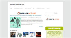 Desktop Screenshot of businesswebsitetips.blogspot.com